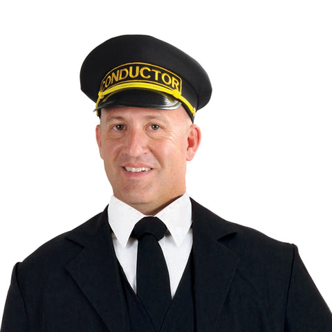 Conductor Hat Black – Train Engineer Costume Accessory