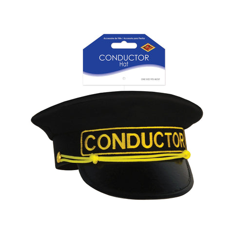 Conductor Hat Black – Train Engineer Costume Accessory