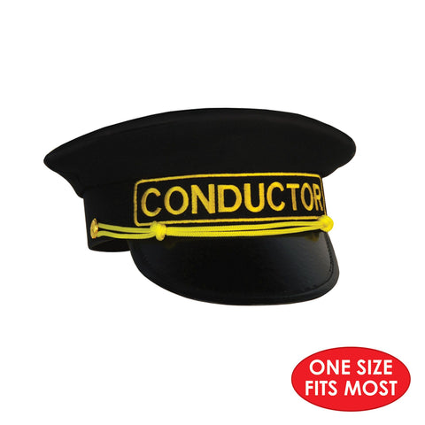 Conductor Hat Black – Train Engineer Costume Accessory