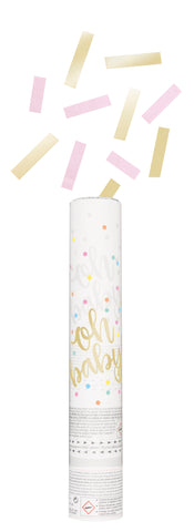 Oh Baby Pink and Gold Confetti Cannon-CDU