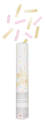 Oh Baby Pink and Gold Confetti Cannon-CDU