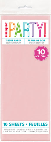 Pastel Pink 20" x 26" Tissue Sheets  10ct