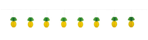 Honeycomb Pineapple Paper Garland  7 ft Long