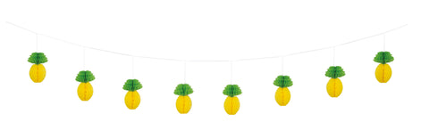 Honeycomb Pineapple Paper Garland  7 ft Long