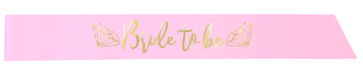 Pink and Gold Bride to Be" Bachelorette Party Sash"