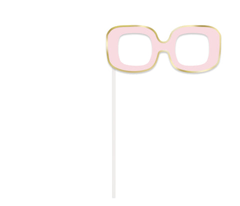 Pink & Gold Foil Bachelorette Party Photo Booth Props - 10ct | Fun & Elegant Decor for Bride, Wedding, or Bridal Shower