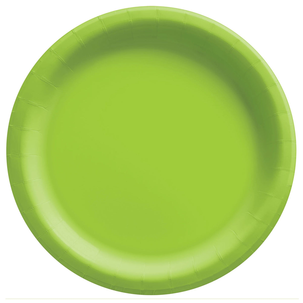 Lime Green  8 1/2" Round Paper Plates, 20 count