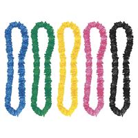 Poly 33" Hawaiian Leis – 4 Count Colorful Floral Necklaces