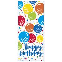 Balloon Cheer “Happy Birthday” Door Poster – Colorful Party Welcome Sign for Kids & Adult Celebrations