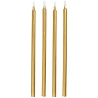 Gold 5" Birthday Candles – 12 Count | Party Cake Candles
