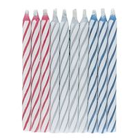 Multicolor Magic Birthday Candles – 10 Count | Colorful Party Cake Candles