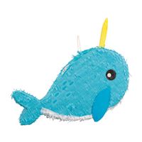 Narwhal Piñata – Cute Ocean Animal Party Decoration for Kids’ Birthday, Baby Shower, or Under the Sea Theme