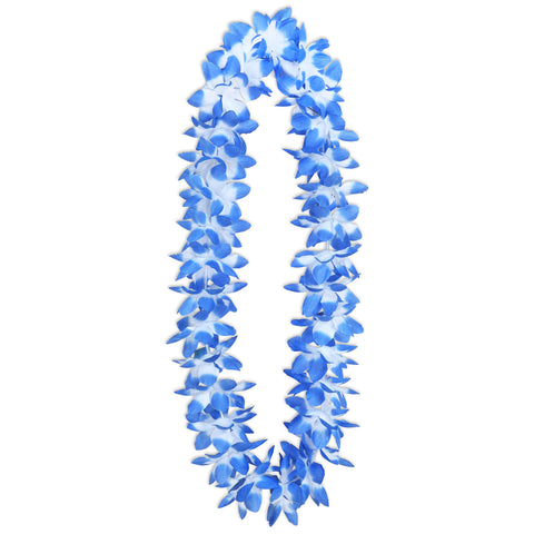 Oasis Floral Lei white with blue tips 34"
