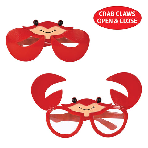 Crab Novelty Glasses – Flip-Up Claw Summer Party Shades