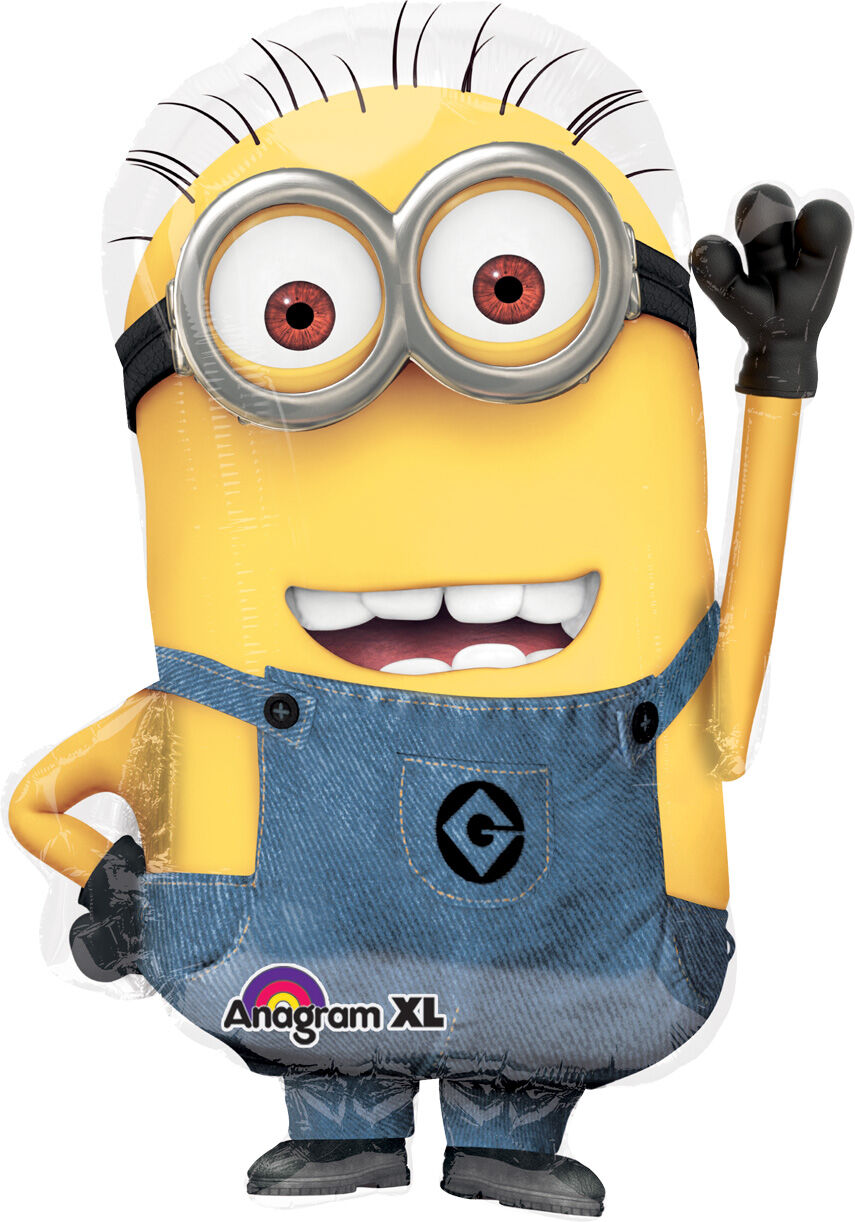 Minion Mylar Balloon in Manahawkin, NJ at Party Fair, featuring a bright yellow Minion character design on a 25-inch foil balloon.