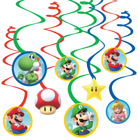 Super Mario Brothers Foil Swirls