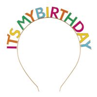 Enamel “It’s My Birthday” Headband – Stylish Birthday Party Accessory for Kids & Adults