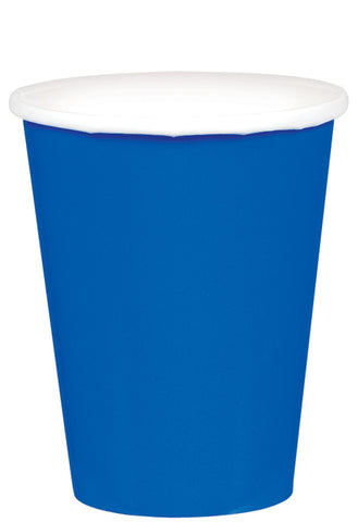 9oz. Paper Cups, 20ct Bright Royal Blue