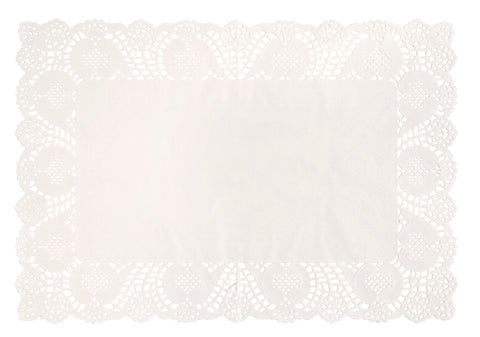 White Placemat Doilies  8ct