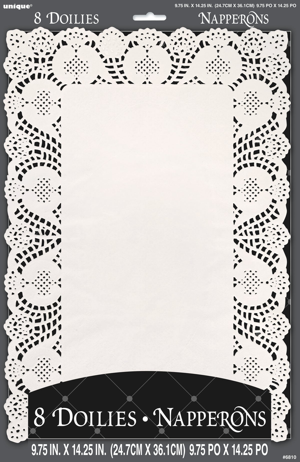 White Placemat Doilies  8ct