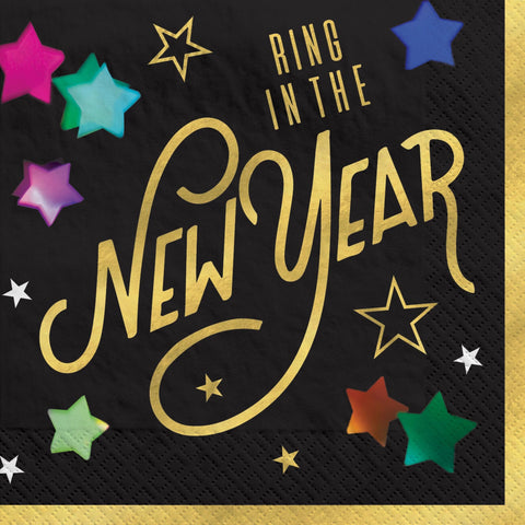 New Years Eve Starlight Beverage Napkins Pack of 40