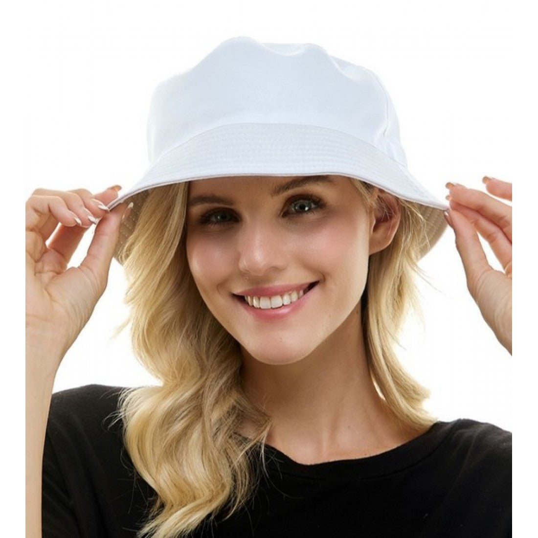White Bucket Hat | Spirit Color Hat for School Events, Team Outfits, Festivals & Everyday Style
