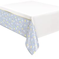 Dainty Unicorn Rectangular Foil Table Cover  54 x 84" - Short Fold"