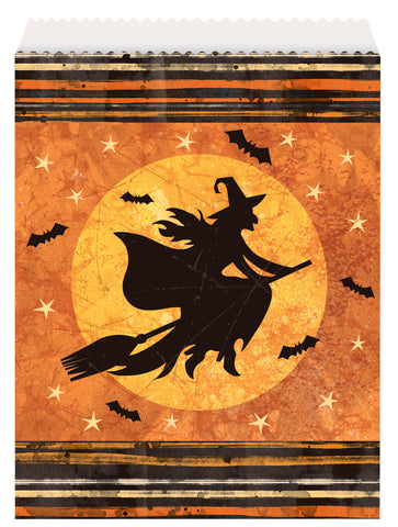 Full Moon Halloween Paper Goodie Bags  8ct