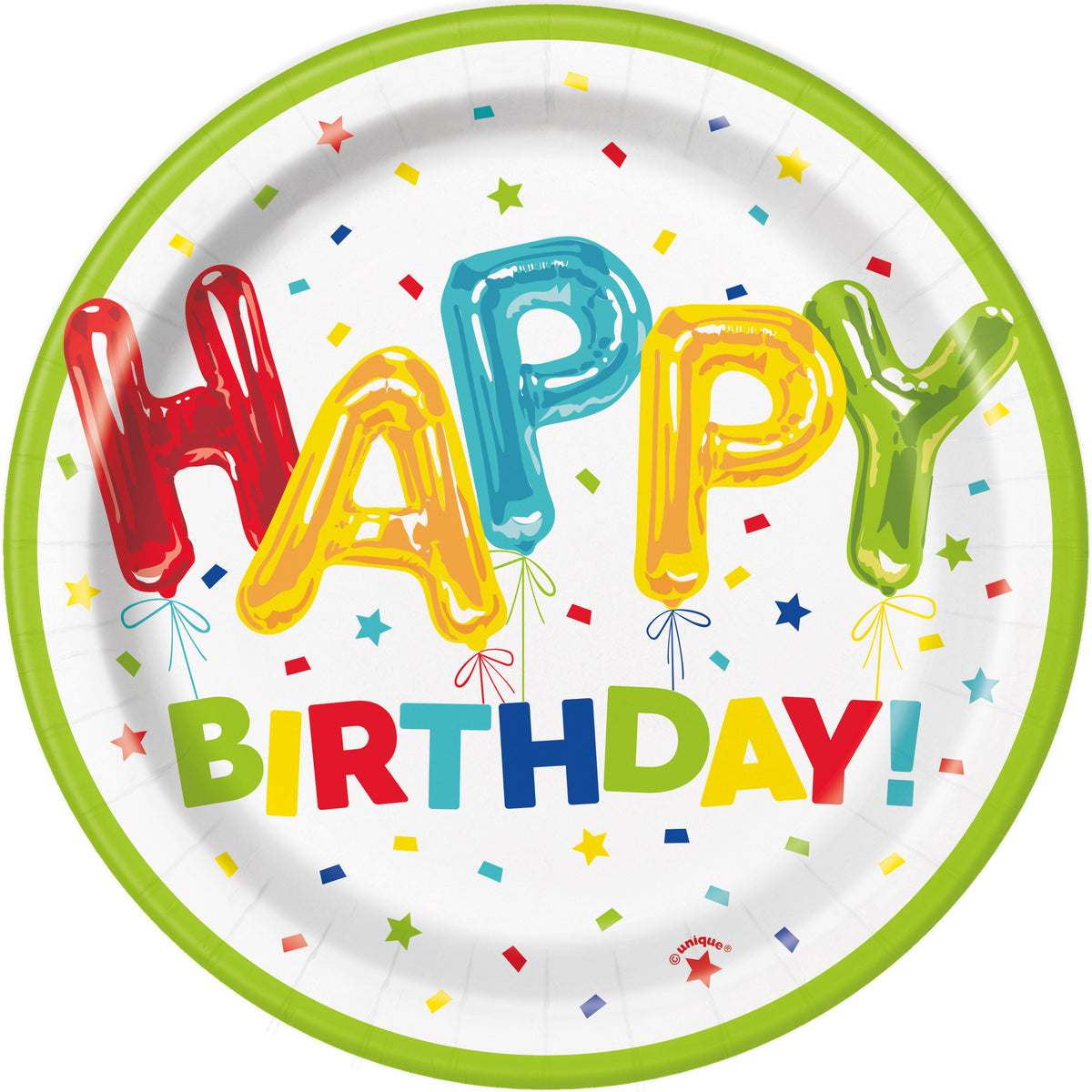 Happy Birthday Balloon Party Kit – Tableware, Decorations & Balloons for 8 Guests
