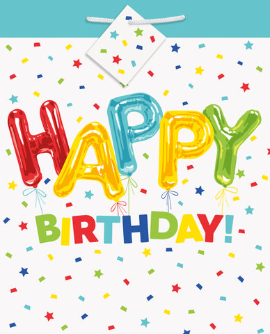 Happy Balloon Birthday Large Gift Bag