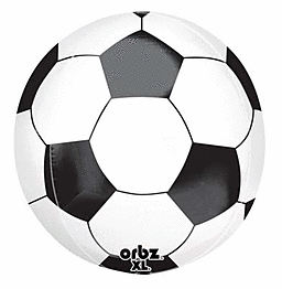 Soccer Ball Orbz 16" Mylar Sphere Balloon