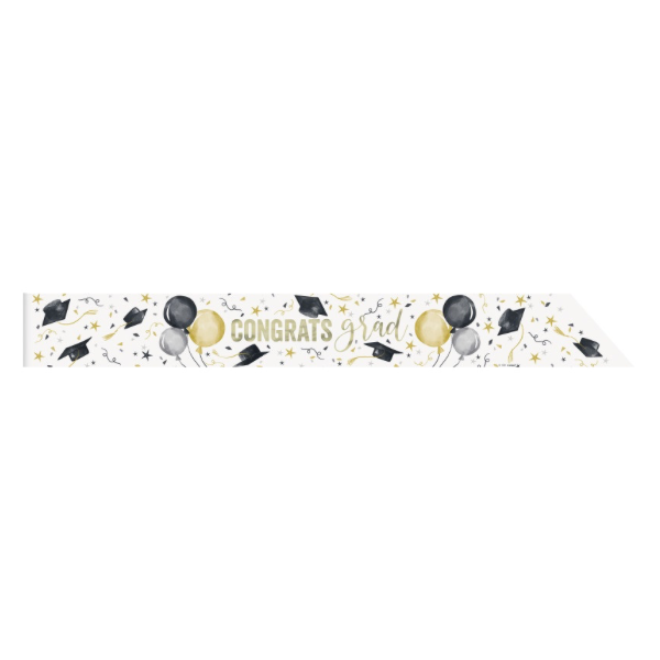 Golden Star Graduation Sash - Foil Stamped