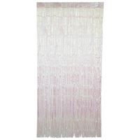 Iridescent Foil Fringe Door Curtain (3.25ft x 6.5ft) – Shimmering Party Backdrop & Photo Booth Decoration