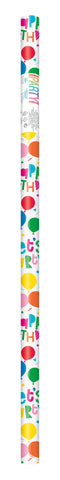 Colorful Balloons Let's Party Gift Wrap  30 x 5 ft"