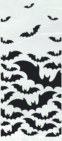 Black Bats Halloween Cellophane Bags  20ct