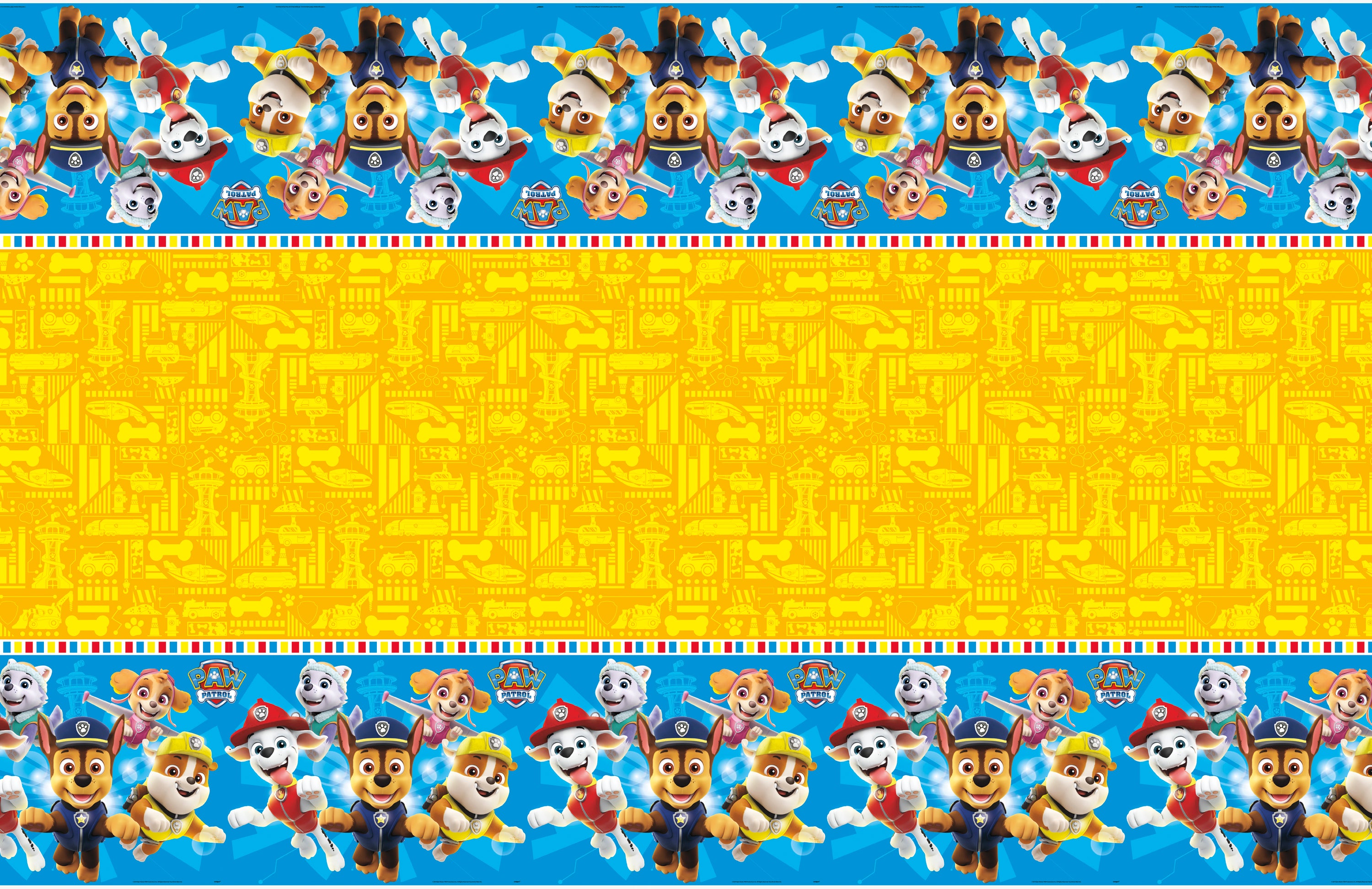 Paw Patrol Rectangular Plastic Table Cover  54" x 84"
