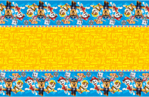 Paw Patrol Rectangular Plastic Table Cover  54" x 84"