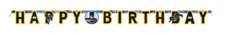 Batman Large Jointed Happy Birthday Banner