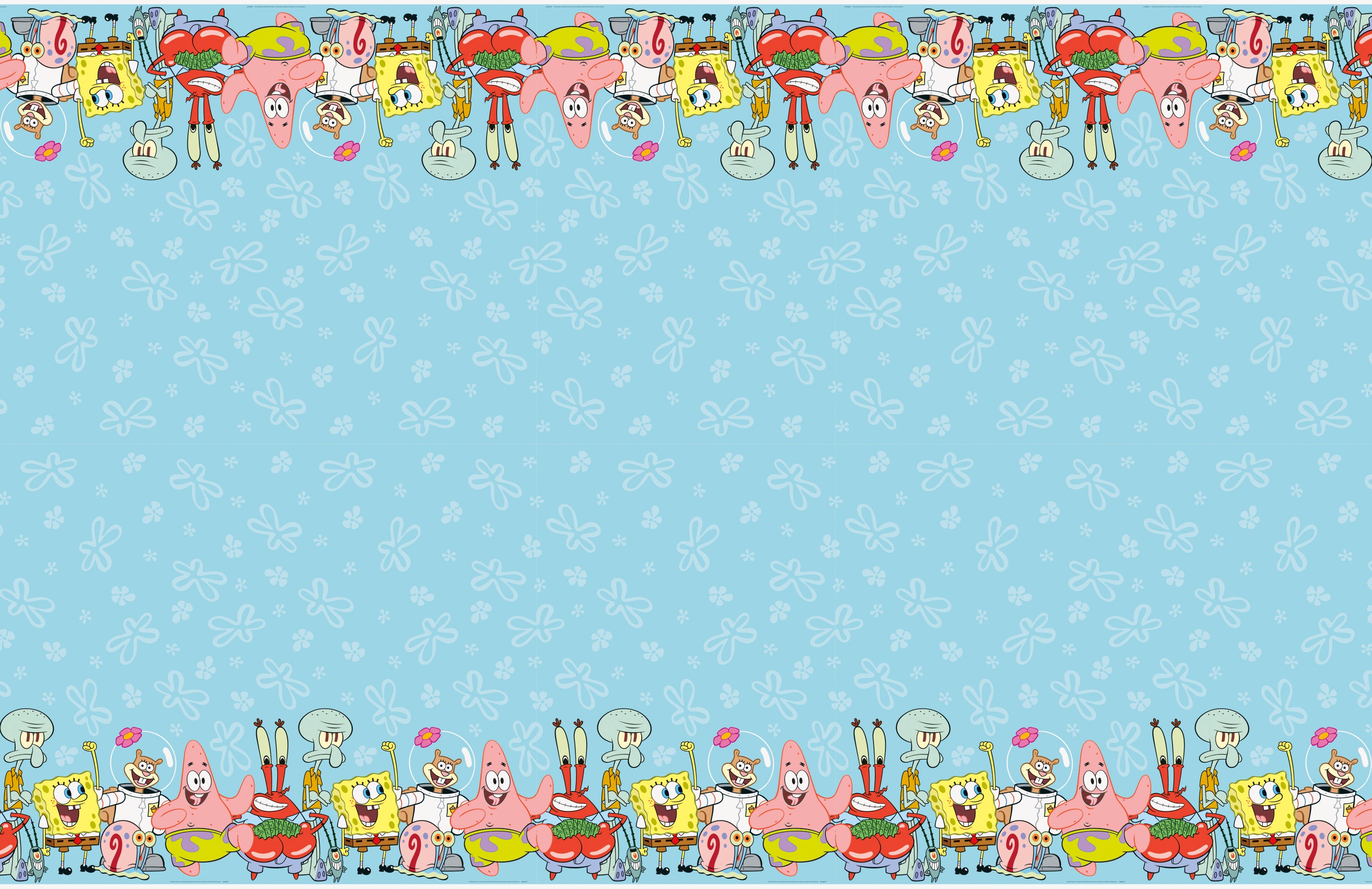 SpongeBob SquarePants Rectangular Plastic Table Cover  54 x 84"