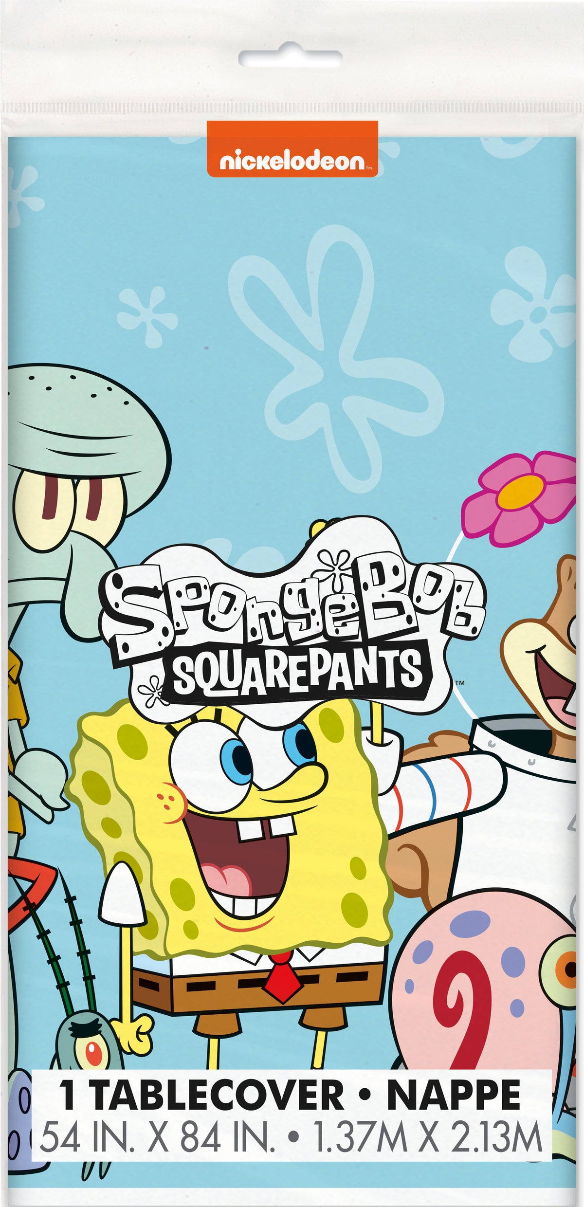 SpongeBob SquarePants Rectangular Plastic Table Cover  54 x 84"