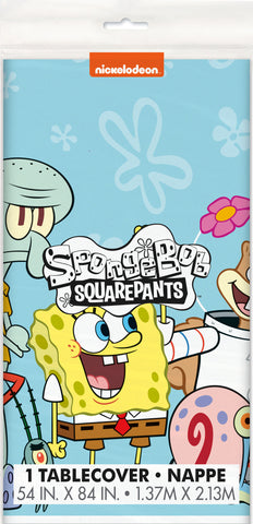 SpongeBob SquarePants Rectangular Plastic Table Cover  54 x 84"