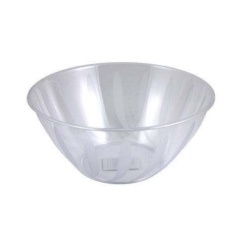 Clear 164 oz swirl serving bowl