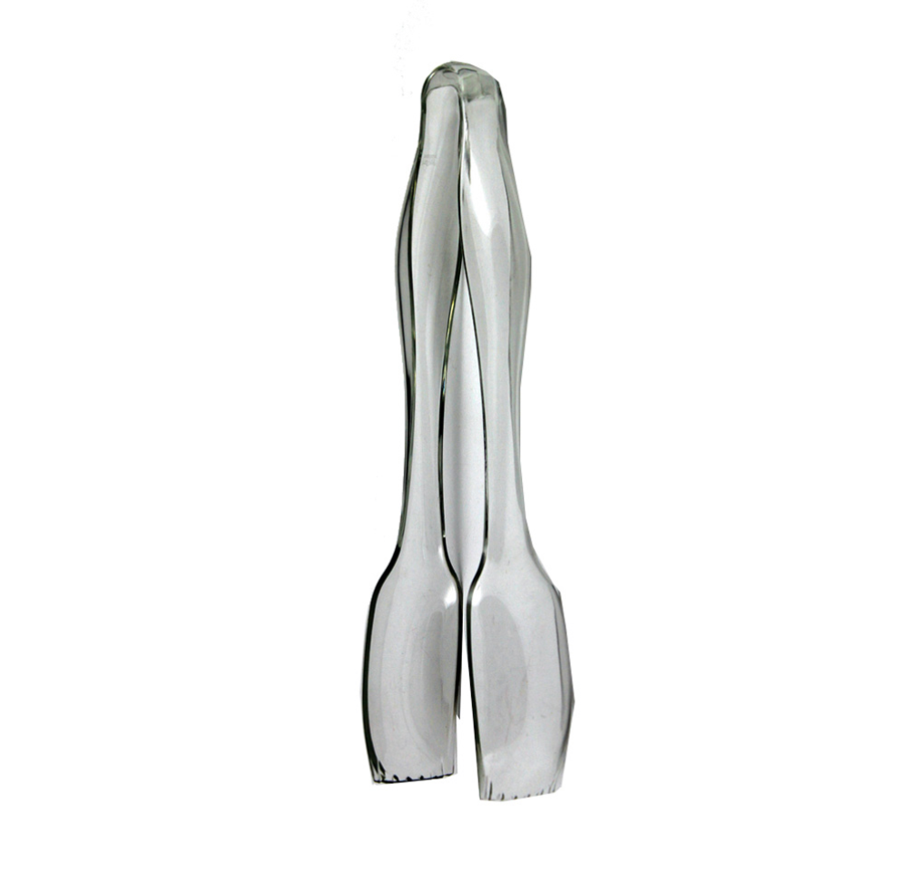 Clear 10.5 inch plastic serving tongs for catering and parties available at Party Fair in Manahawkin NJ