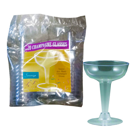 Sovereign Champagne Glass 4 oz. Clear Plastic