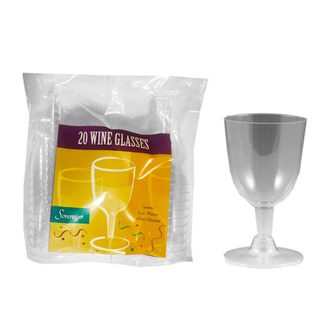 Sovereign Wine Glass 5 oz. Clear Plastic