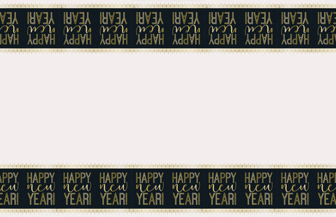 Roaring New Year’s Rectangular Plastic Table Cover 54” x 84” – New Year’s Eve Party Table Decoration