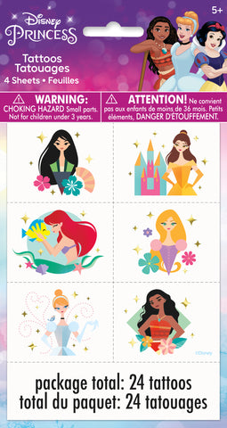 Disney Princess Tattoos  24ct