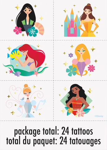 Disney Princess Tattoos  24ct