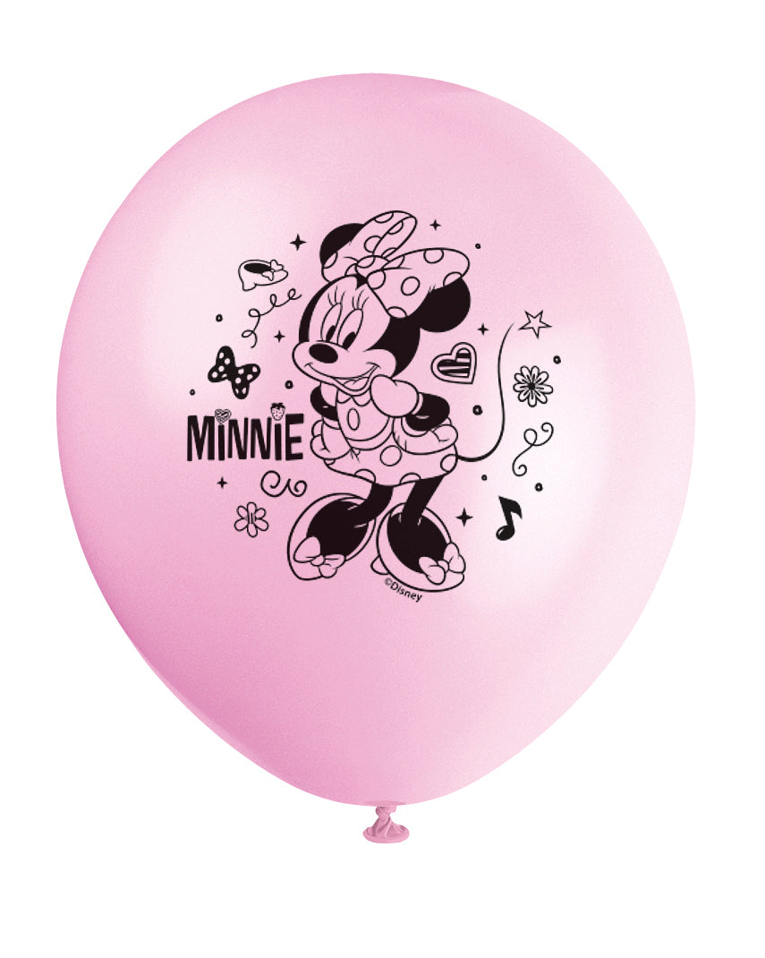 Disney Iconic Minnie Mouse 12 Latex Balloons  8ct"