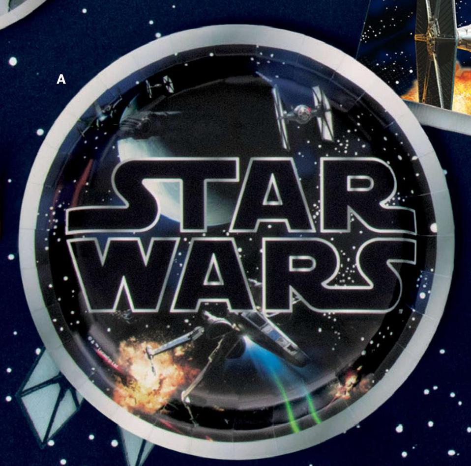 Star Wars Classic 9" Dinner Plate 8 Per Package
